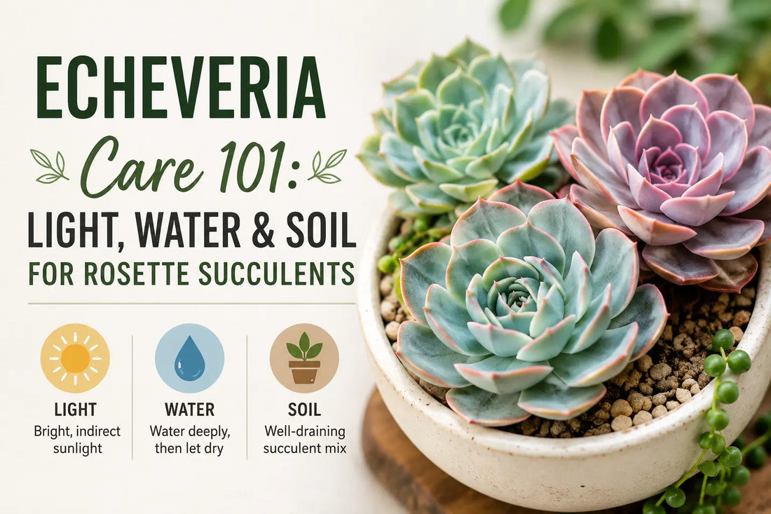Echeveria Care 101: Light, Water and Soil for Rosette Succulents
