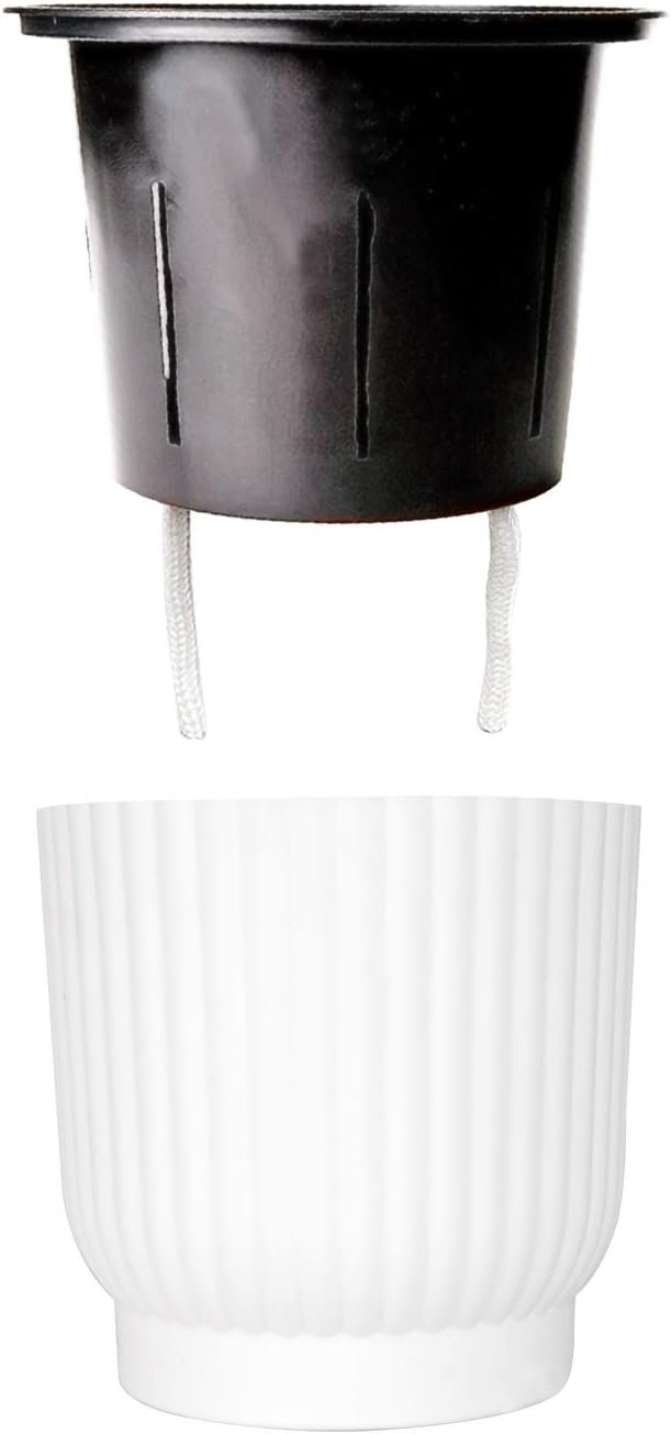 T4U Plastic Self Watering Planter Pots for Home Decoration