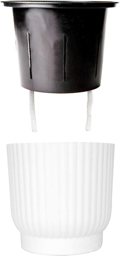 T4U Plastic Self Watering Planter Pots for Home Decoration