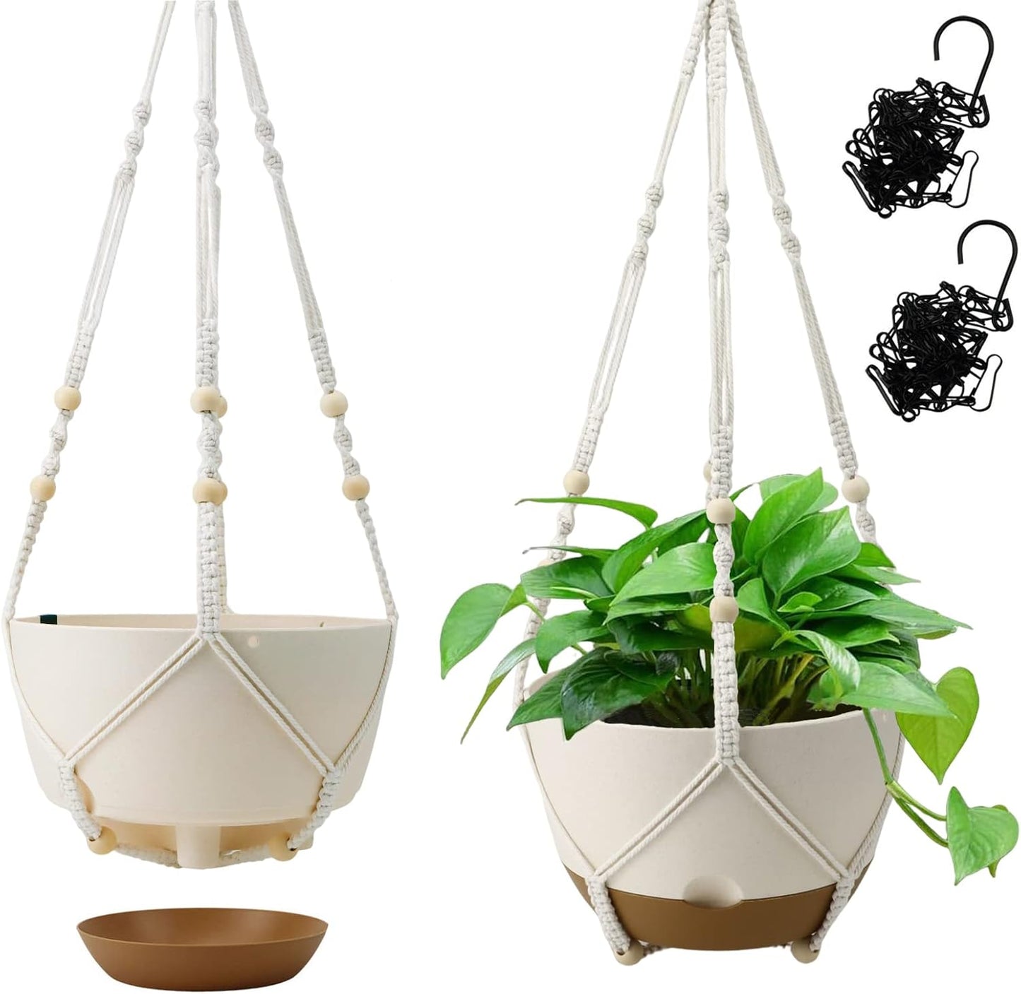 Koalaime Hanging  Flower Planter Pots Self Watering