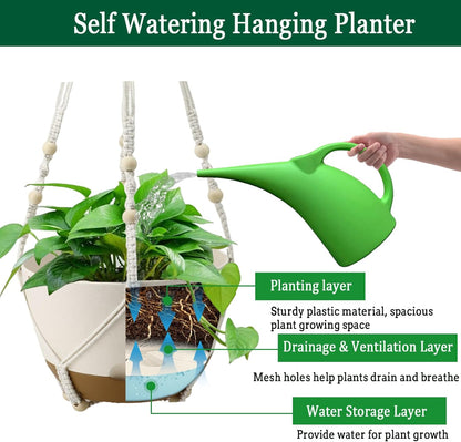 Koalaime Hanging  Flower Planter Pots Self Watering