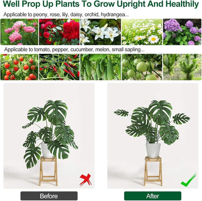 8 Pcs Plant Support Stakes Half Round Plant Support Stake