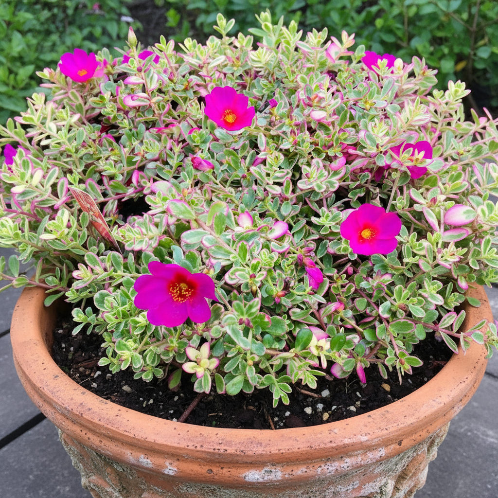 variegated portulaca succulent Portulaca Variegated Sunjewels – Vibrant Blooming Succulent – Succulents World
