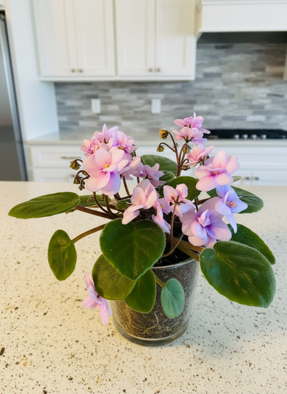 Miniature African Violet - Rose Quartz